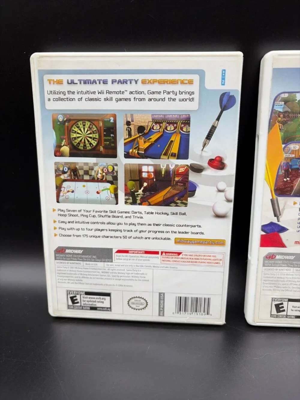 Game Party & Game Party 2 Nintendo Wii Complete CIB W/ Manual Tested